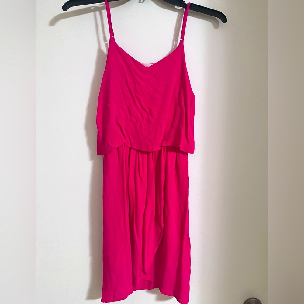 Hot pink boutique dress